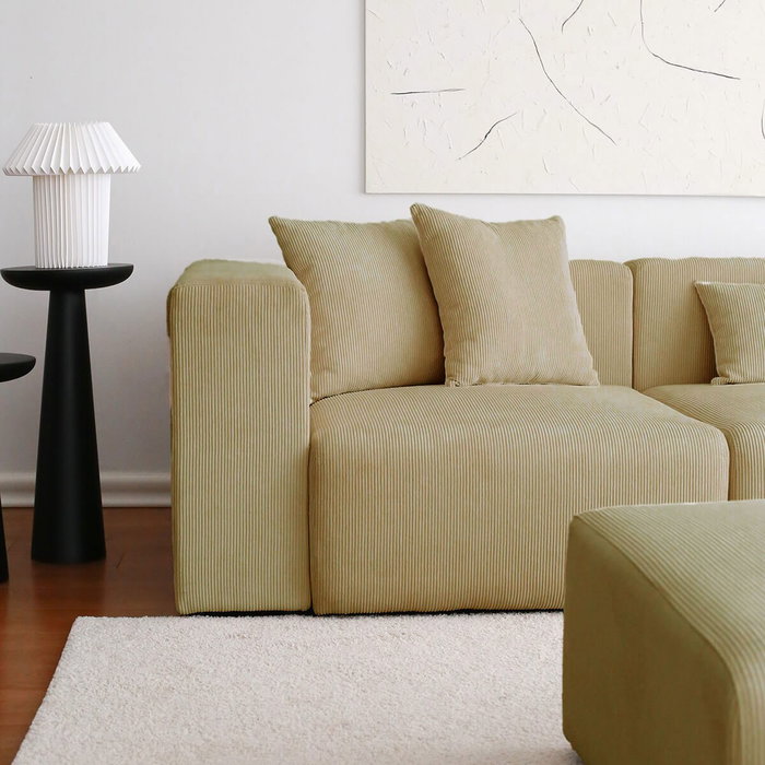 Atelier Del Sofa Sofá Esquinero Khaki
